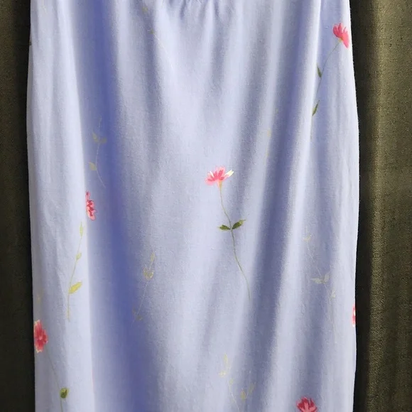 Floral Blue Mini Dress (Periwinkle) - Picture 3 of 5